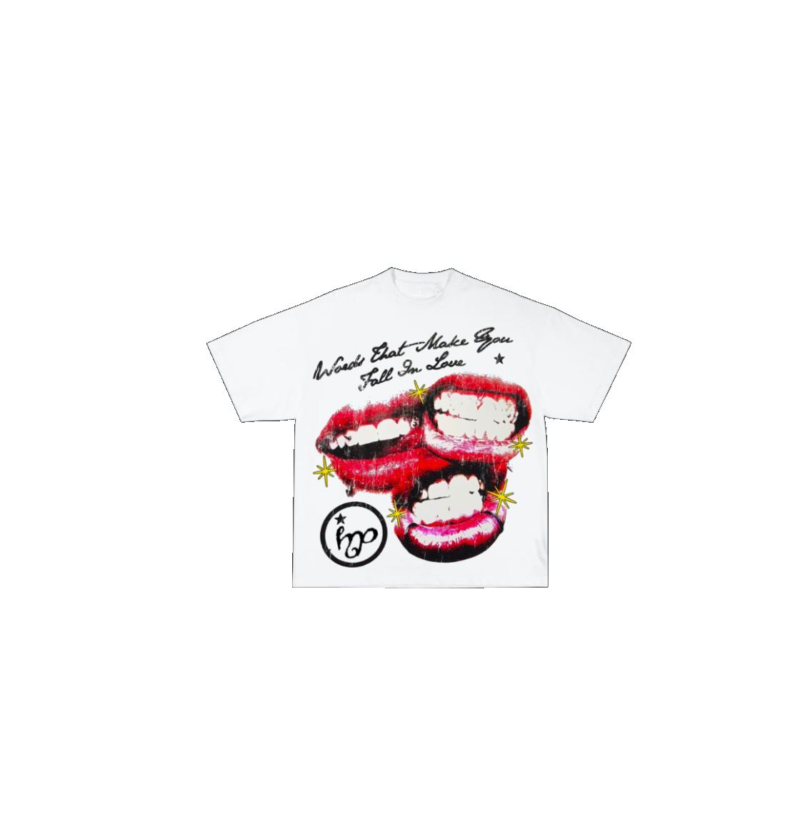 Words That Make You Fall In Love Graphic Cropped Women T-shirt